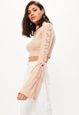 crop-top-ctel-nude--manches-vases-laces