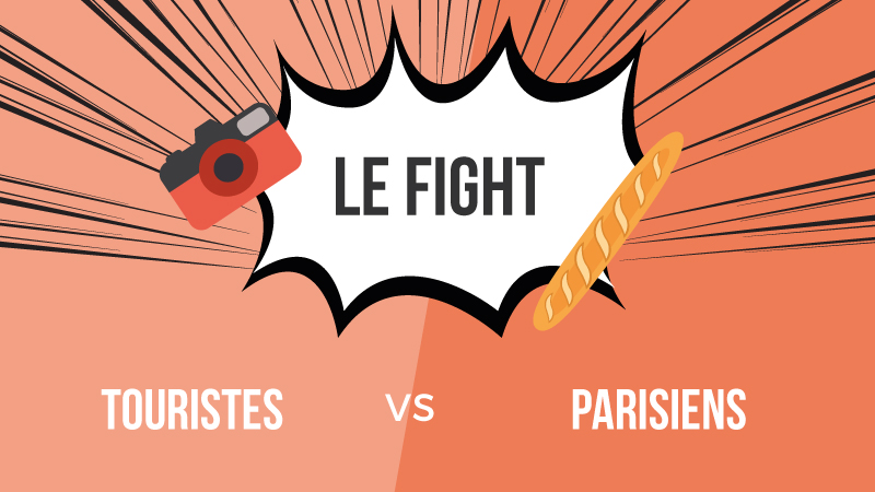 Touristes VS Parisiens : Le fight