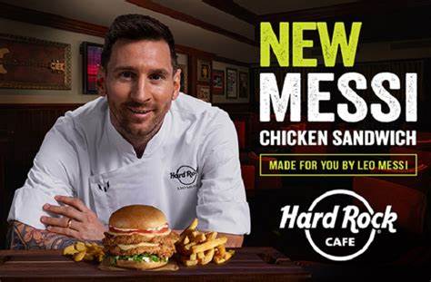 Hard Rock Cafe Paris dévoile le « Messi Chicken Sandwich », en l’honneur de la légende du football Lionel Messi