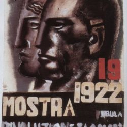 Affiche de la Mostra de Venise en 1922, propagande de Mussolini
Source: Pinterest